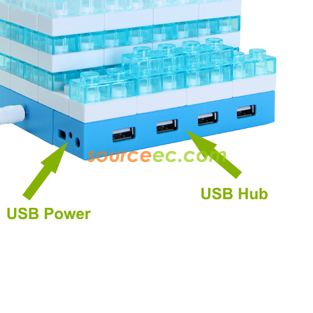 禮品訂造Gattola 多功能發光積木HUB筆座/手機座紀念品
