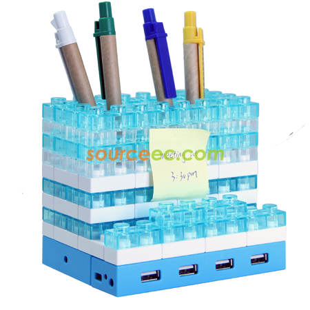 禮品訂造Gattola 多功能發光積木HUB筆座/手機座紀念品