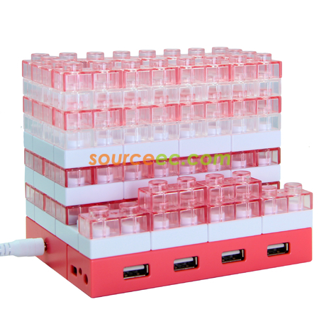 禮品訂造Gattola 多功能發光積木HUB筆座/手機座紀念品