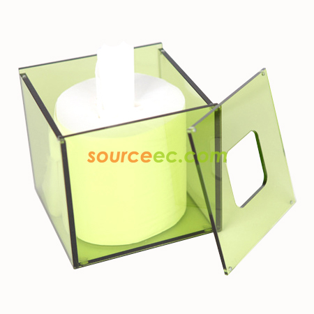 禮品訂造亞克力紙巾盒126x126x120MM紀念品