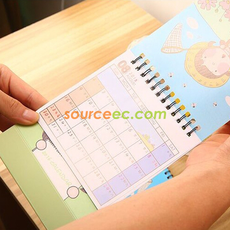 禮品訂造卡通坐臺月曆紀念品