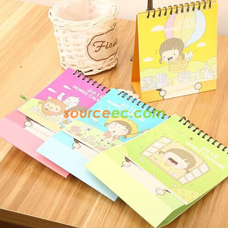 禮品訂造卡通坐臺月曆紀念品