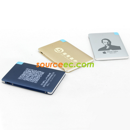 禮品訂造金屬超薄移動充電器紀念品