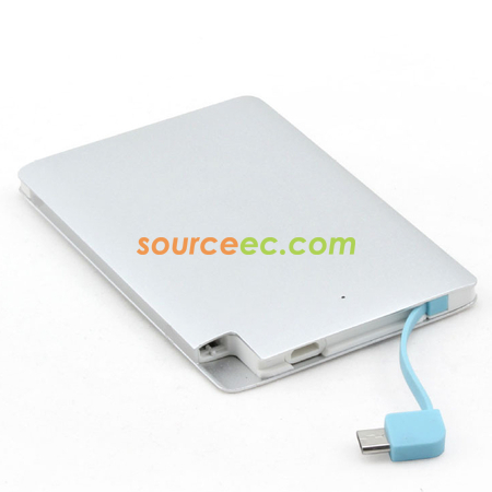 金屬超薄移動充電器
