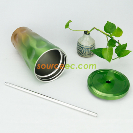 禮品訂造550ML雙層吸管杯紀念品
