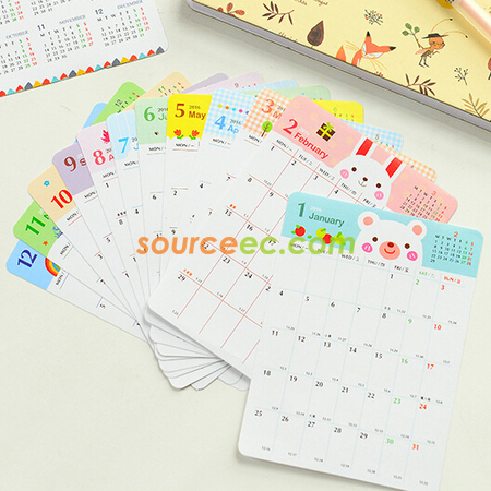 禮品訂造日曆貼紙紀念品