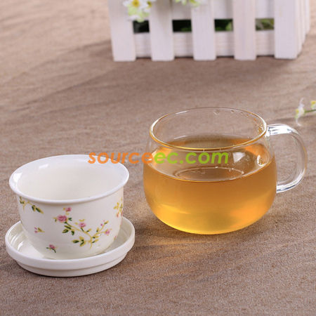 禮品訂造300ML 泡茶玻璃杯紀念品