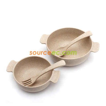 禮品訂造兒童麥稈餐具套裝紀念品