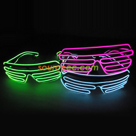 LED發光百葉窗眼鏡