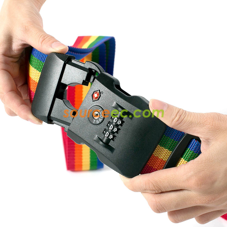 禮品訂造海關密碼鎖行李帶紀念品