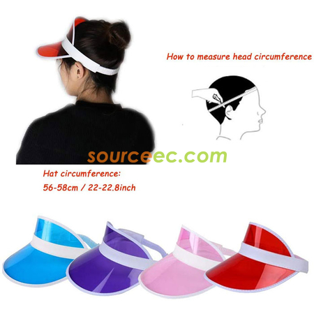 禮品訂造塑膠空頂遮陽帽紀念品