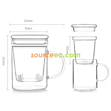 禮品訂造玻璃泡茶杯紀念品