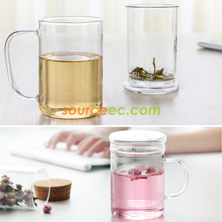 禮品訂造玻璃泡茶杯紀念品