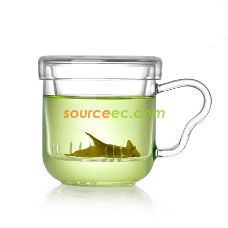 玻璃花茶杯