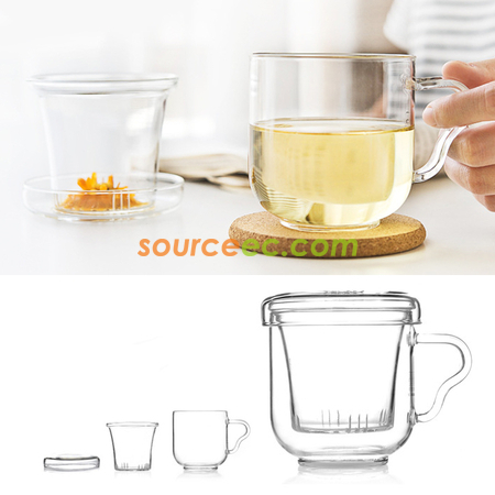 禮品訂造玻璃花茶杯紀念品