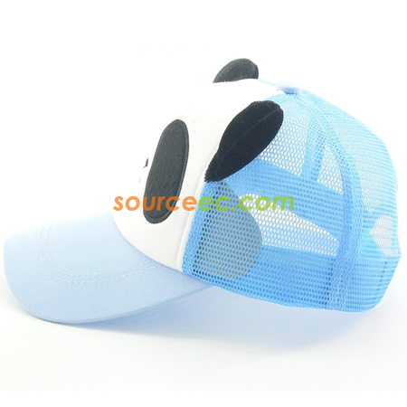 禮品訂造熊貓網面棒球帽紀念品