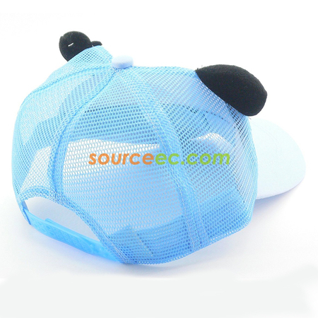 禮品訂造熊貓網面棒球帽紀念品