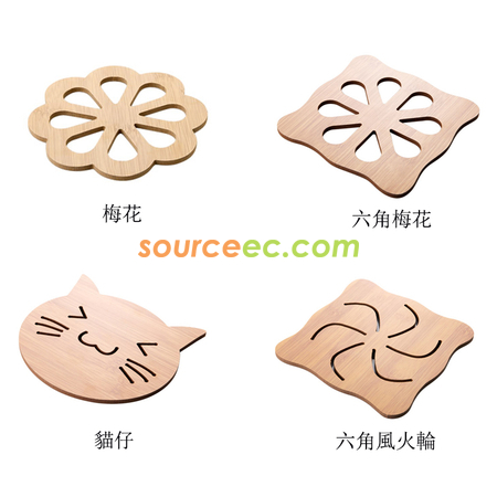 禮品訂造健康木製隔熱墊紀念品