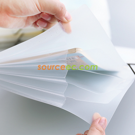 禮品訂造磨砂透明a4文件袋紀念品