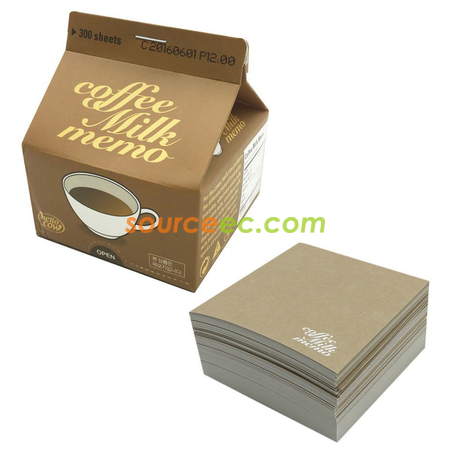 禮品訂造牛奶盒便簽簿紀念品