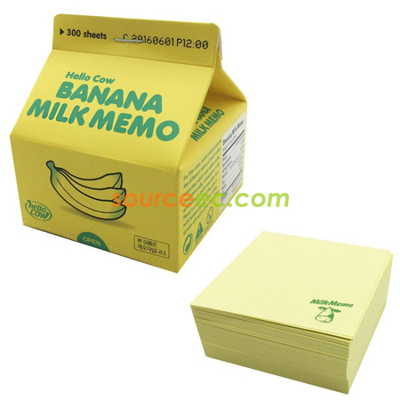 禮品訂造牛奶盒便簽簿紀念品
