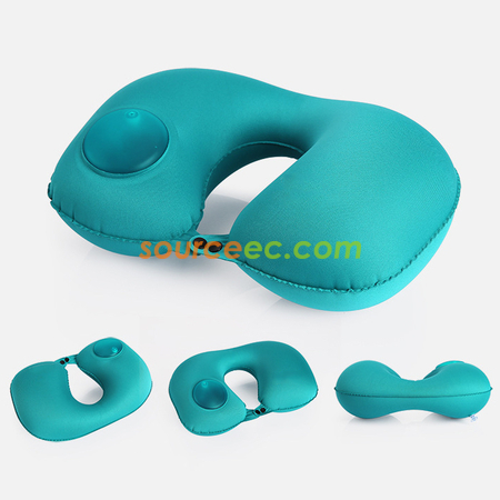 禮品訂造按壓充氣旅行枕頭紀念品