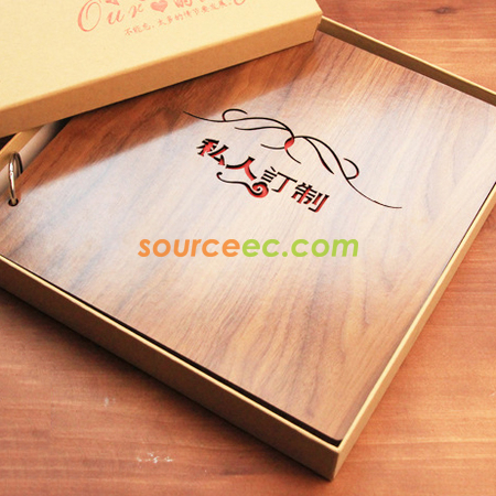 禮品訂造木質粘貼式相冊紀念品