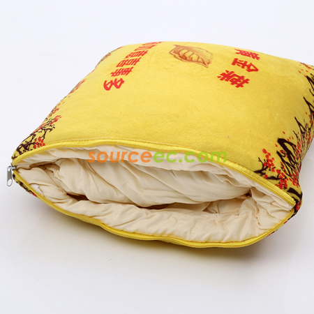 禮品訂造短絨抱枕被紀念品