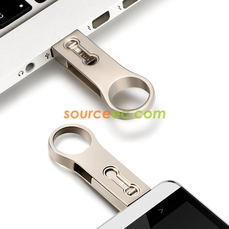 禮品訂造OTG兩用旋轉USB手指紀念品