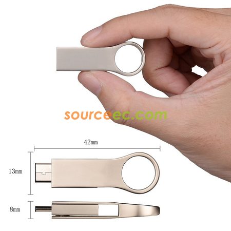 禮品訂造OTG兩用旋轉USB手指紀念品