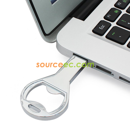 禮品訂造開瓶器金屬USB手指紀念品
