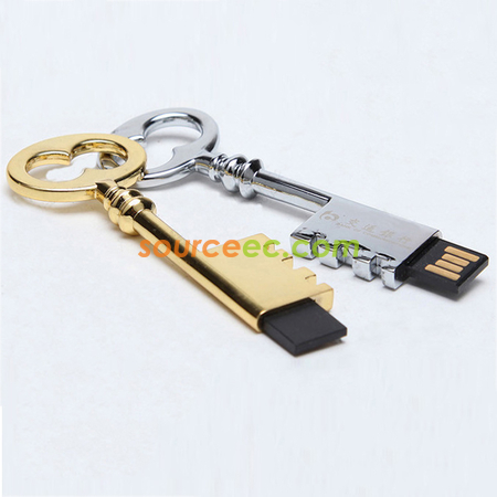 禮品訂造古典鎖匙金屬USB手指紀念品