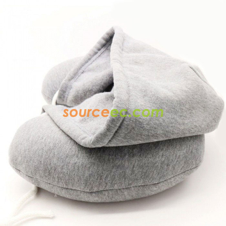 禮品訂造帶帽U型護頸枕紀念品