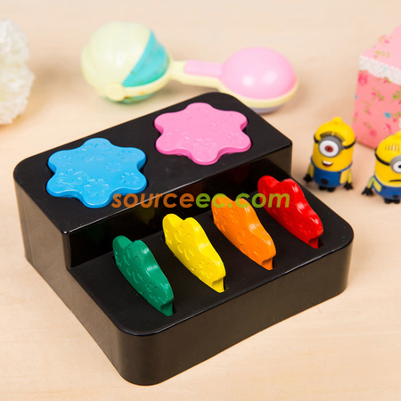禮品訂造雪花造型蠟筆套裝紀念品