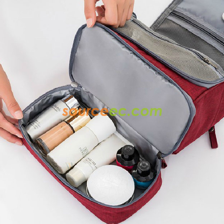 禮品訂造旅行磨砂洗漱化妝袋紀念品