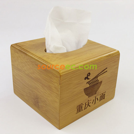 禮品訂造楠竹紙巾盒紀念品