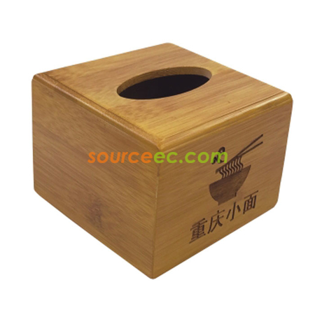 禮品訂造楠竹紙巾盒紀念品