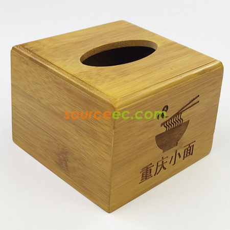 禮品訂造楠竹紙巾盒紀念品