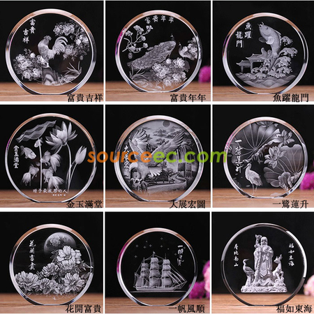 禮品訂造內雕水晶擺件紀念品