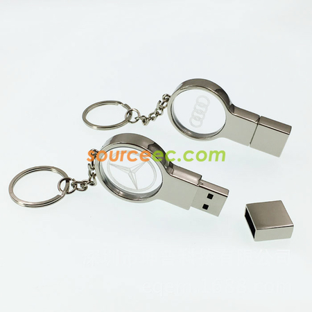 禮品訂造水晶金屬USB手指紀念品