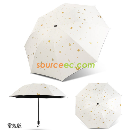 禮品訂造燙金小鹿折疊雨傘紀念品