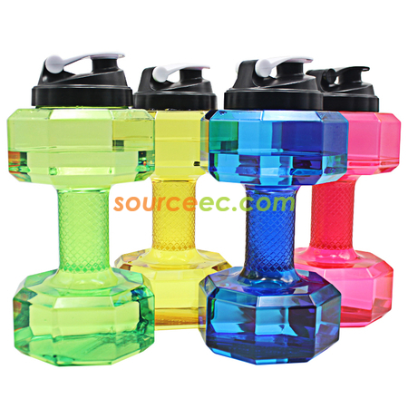 禮品訂造2.2L啞鈴水樽紀念品