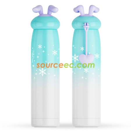 禮品訂造320ML 漸變賓尼兔保溫杯紀念品
