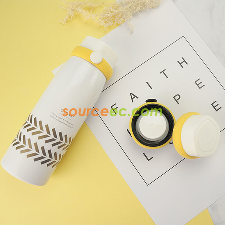 禮品訂造320ML 創意手提不銹鋼保溫杯紀念品