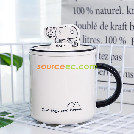禮品訂造動物陶瓷杯紀念品