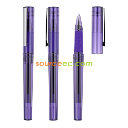 禮品訂造塑膠拔帽型中性筆紀念品