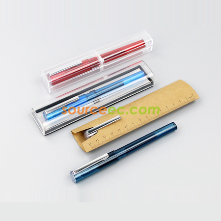 禮品訂造塑膠拔帽型中性筆紀念品