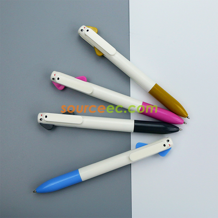 禮品訂造小奶狗卡通多色原子筆紀念品