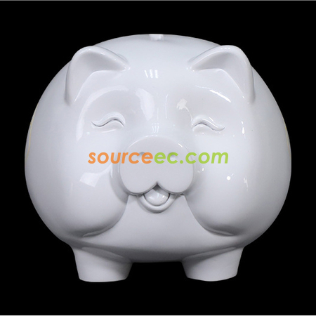 禮品訂造樹脂小豬錢箱紀念品