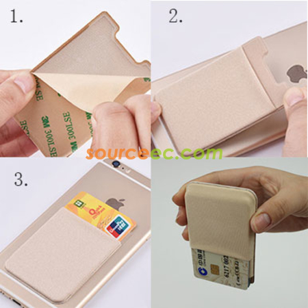 禮品訂造防磁萊卡手機貼可拉伸手機背貼卡套紀念品